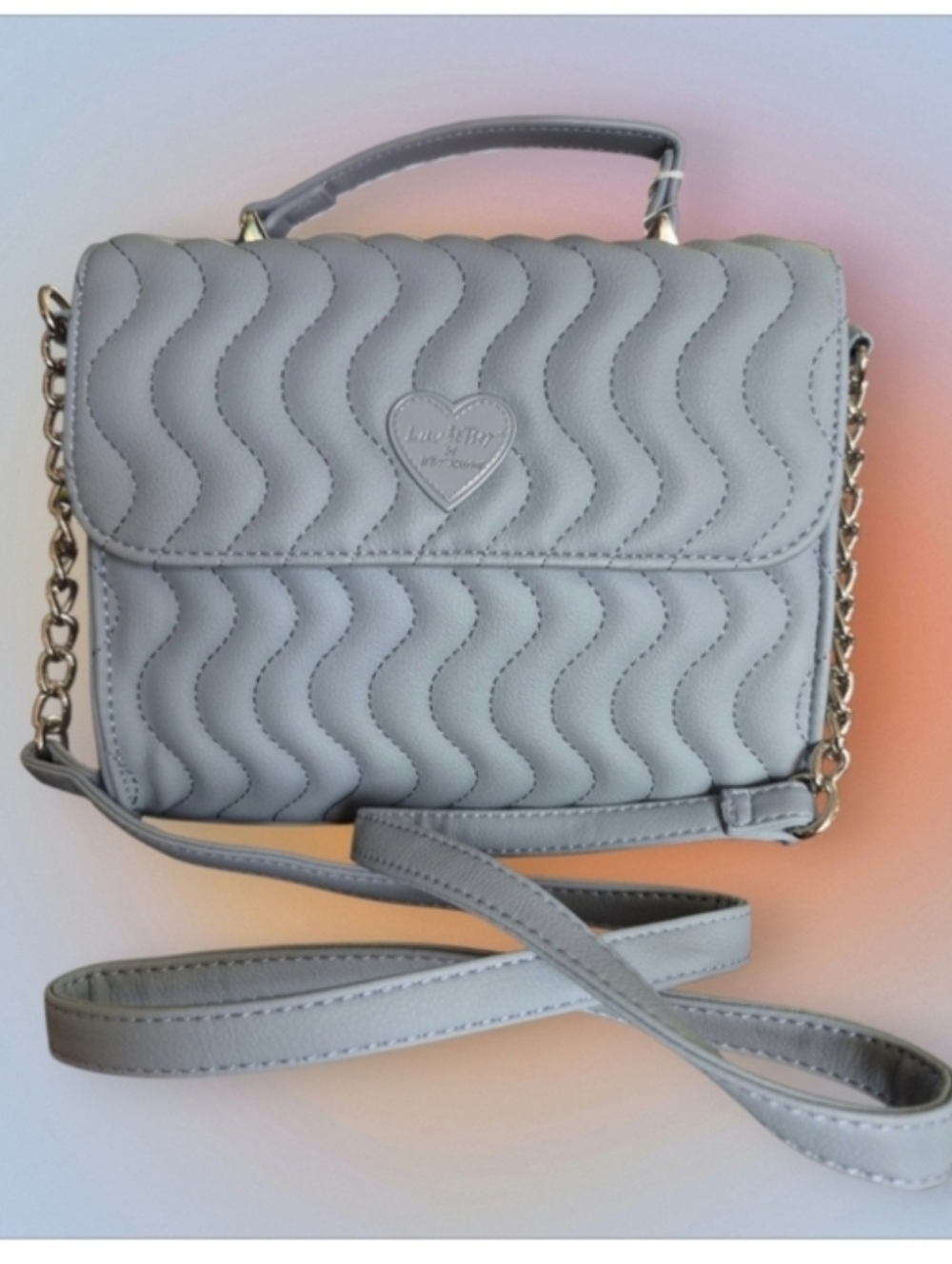 Luv Betsey by Betsey Johnson LBADDY Quilted Crossbody Cinderella blue